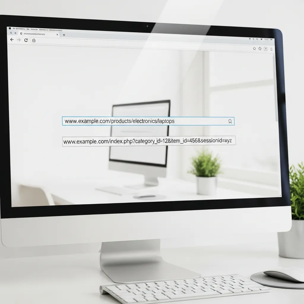 Clean and descriptive website URLs