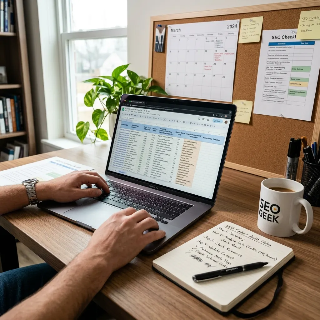 Step-by-step SEO content audit checklist