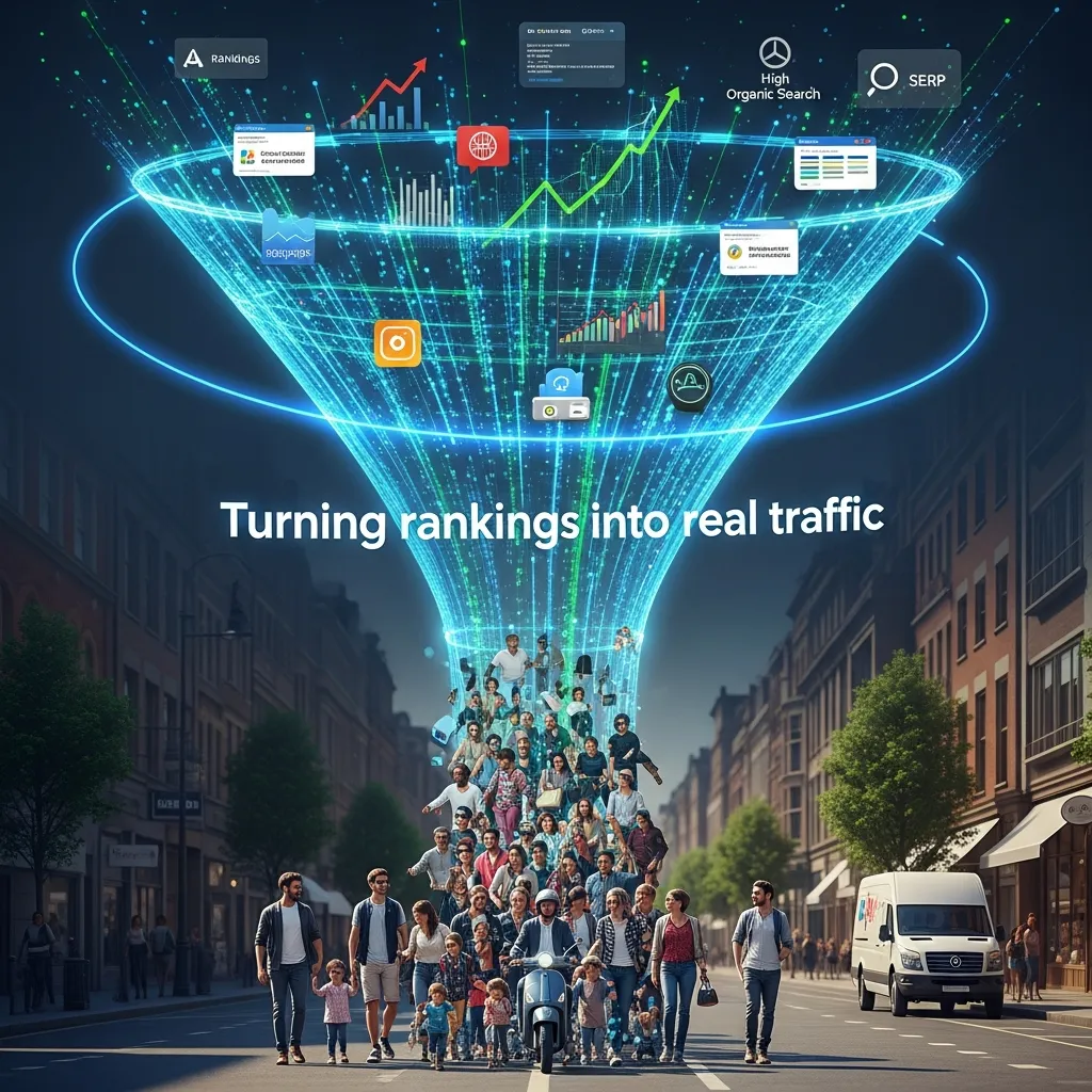 Turning search rankings into website traffic